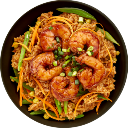 Riz thai crevettes
