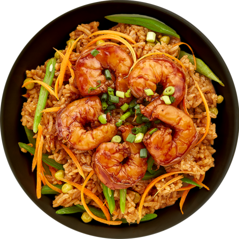 Riz thai crevettes